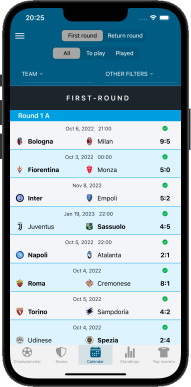 calendario incontri